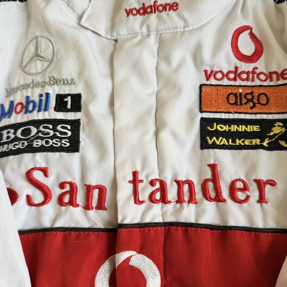 Mercedes-benz vintage Lewis Hamilton Vodafone McLaren Mercedes F1 racing jacket - Picture 9 of 9